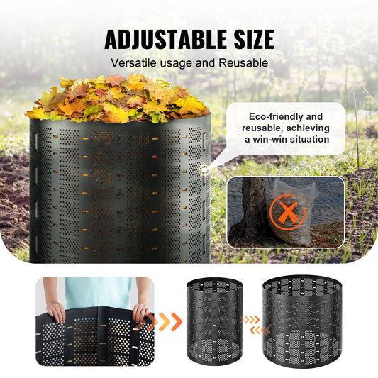 220 Gallon Outdoor Expandable Compost Bin