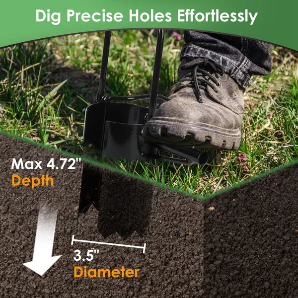 5-in-1 Bulb Planter Tool with Long Handle