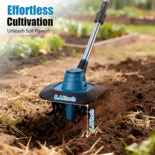 21V Cordless Tiller Cultivator – 800W
