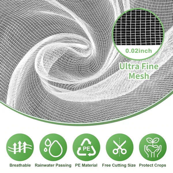 Garden Insect Netting – 6.5 ft x 25 ft