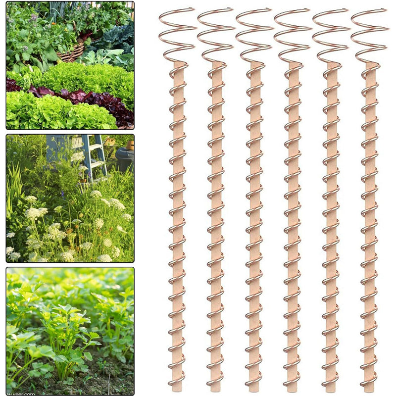 8 Pack Electroculture Copper Garden Stakes with 3 Tools