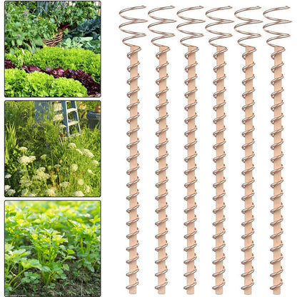 8 Pack Electroculture Copper Garden Stakes with 3 Tools