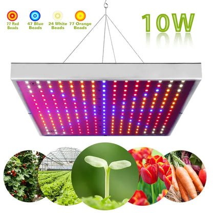 Full Spectrum LED Grow Light Panel – 225 LEDs Hanging Lamp