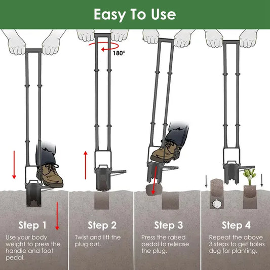 5-in-1 Bulb Planter Tool with Long Handle