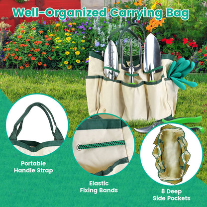 13-Piece Garden Tool Set with Storage Bag