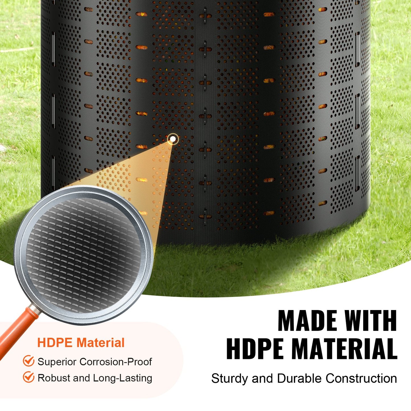220 Gallon Outdoor Expandable Compost Bin